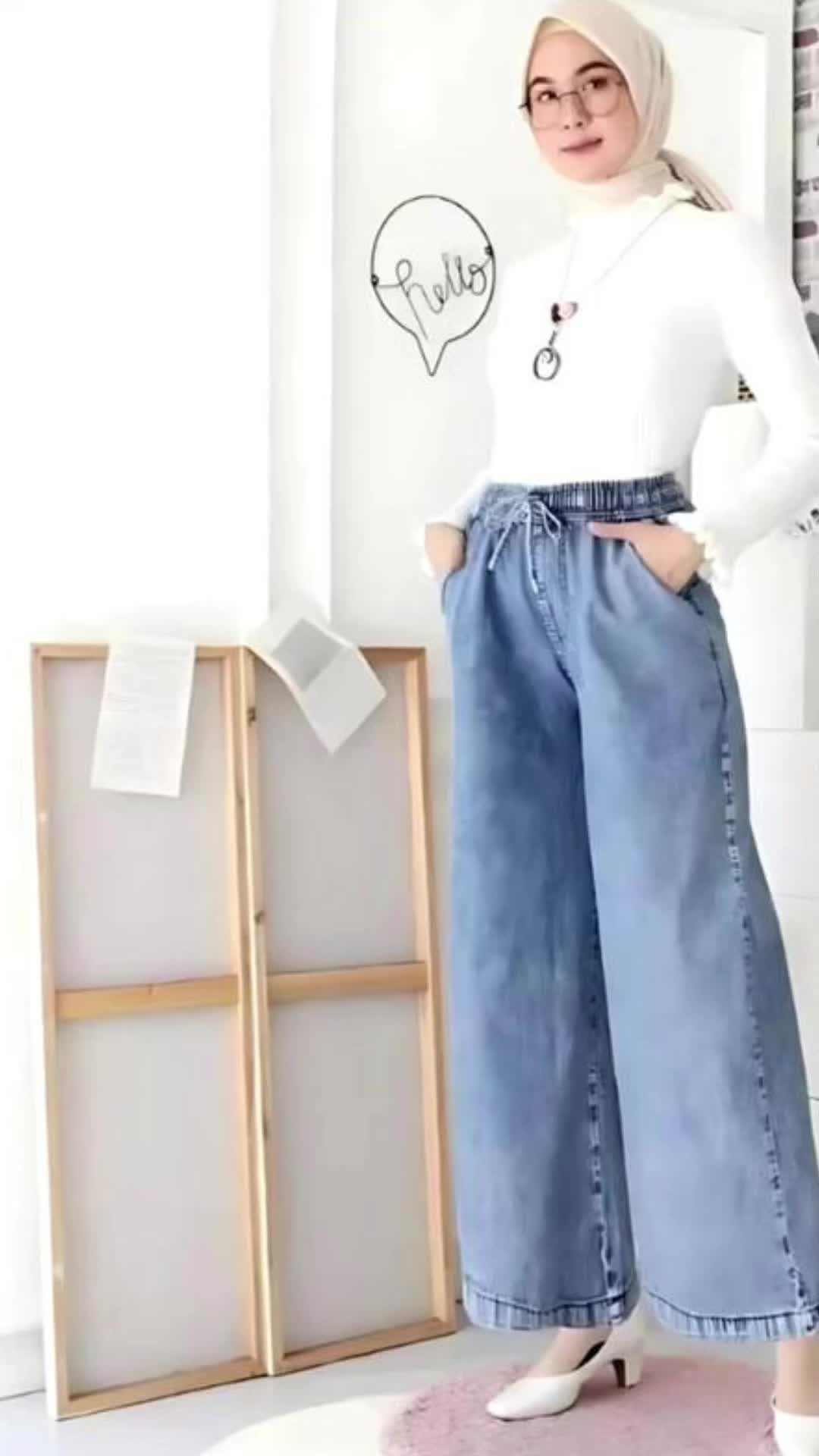 #CELANA KULOT JEANS JUMBO #celanakulot #masukberanda #trending #fypシ゚virallll