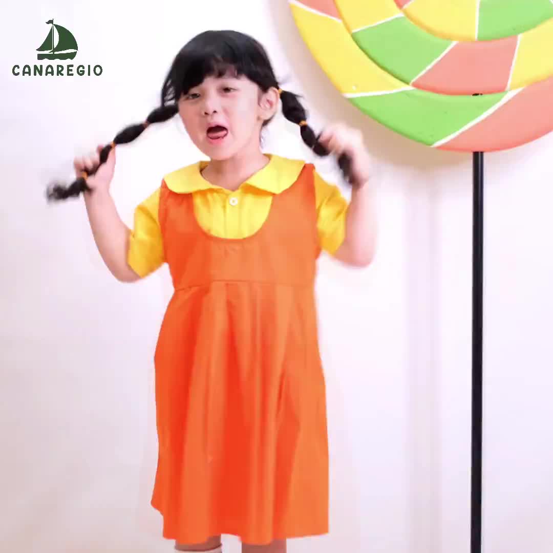 Kostum Boneka Squid Game / Baju Viral / Baju Squid Game