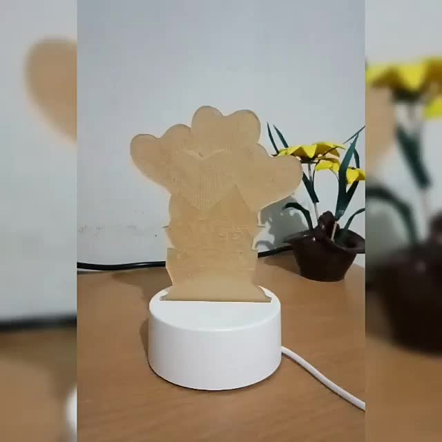 LAMPU HIAS AESTHETIC LAMPU TIDUR COCOK UNTUK HADIAH KADO HBD Hiasan Kayu