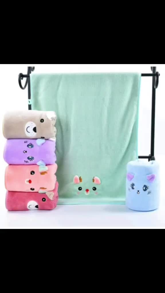 Handuk Towel Print Kuping Bayi 50x100cm Bahan Lembut