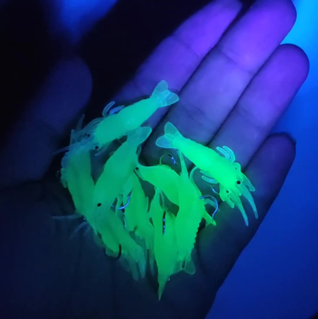 Umpan Udang Karet Silikon dengan Kail Pancing