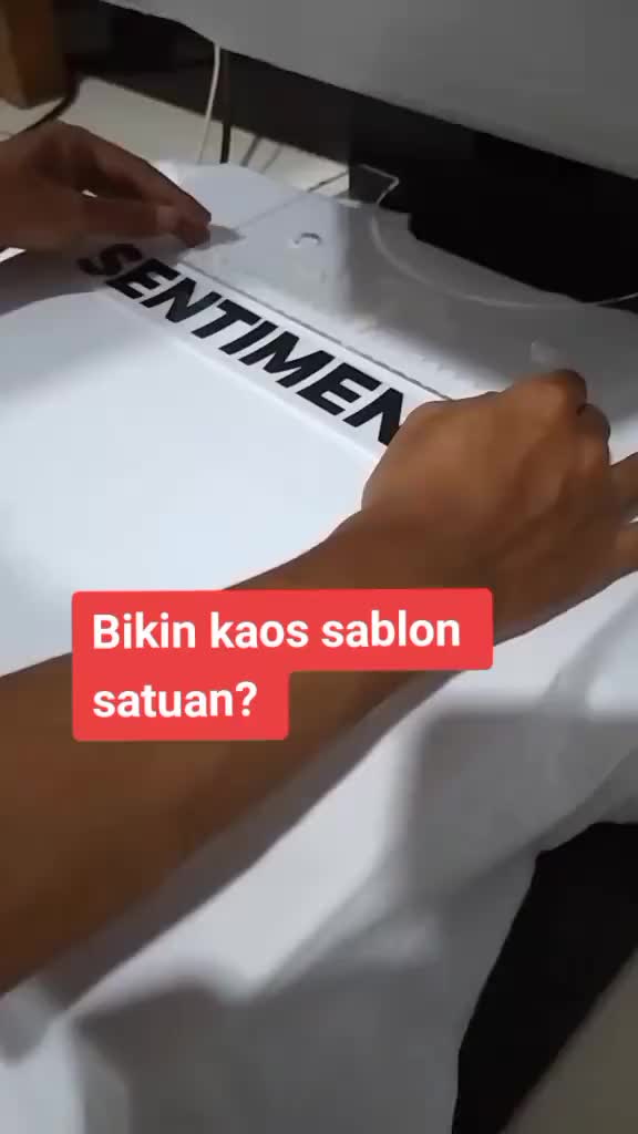 KAOS SABLON CUSTOM I GAMBAR DESAIN SESUAI REQUEST SATUAN MURAH | BAJU SABLON CUSTOM I SABLON DTF Combed Panjang Nyaman Atasan