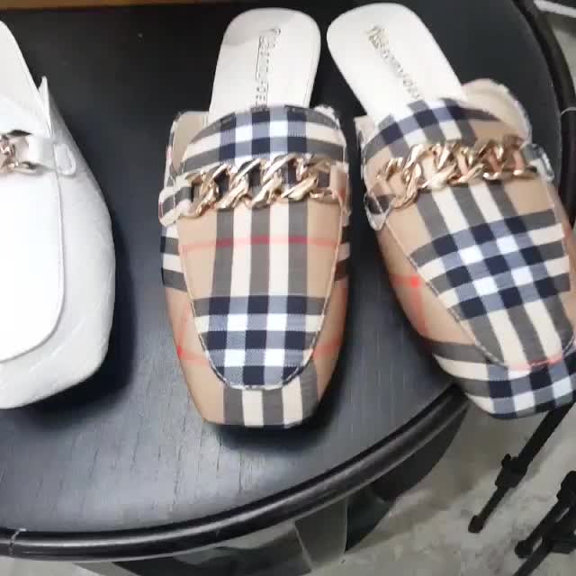 0291 Sandal Slip On Wanita Sendal Loafer Kekinian