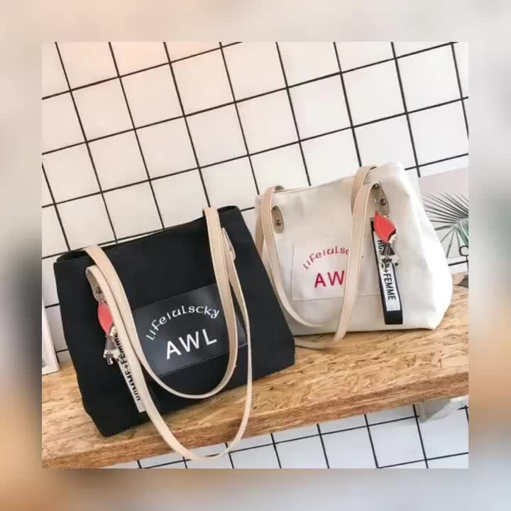 [ PROMO ] TAS TOTE BAG AML - TAS TOTE BAG WANITA TERBARU ELEGAN LUCU TERMURAH / [[ BISA BAYAR DITEMPAT ]] Tote Bag Wanita AML / Tote Bag Cute Korean Style / Totebag Canvas Terbaru Terlaris Termurah 2021 Pakai Resleting Homemade Bandung COD / SABARSHOP