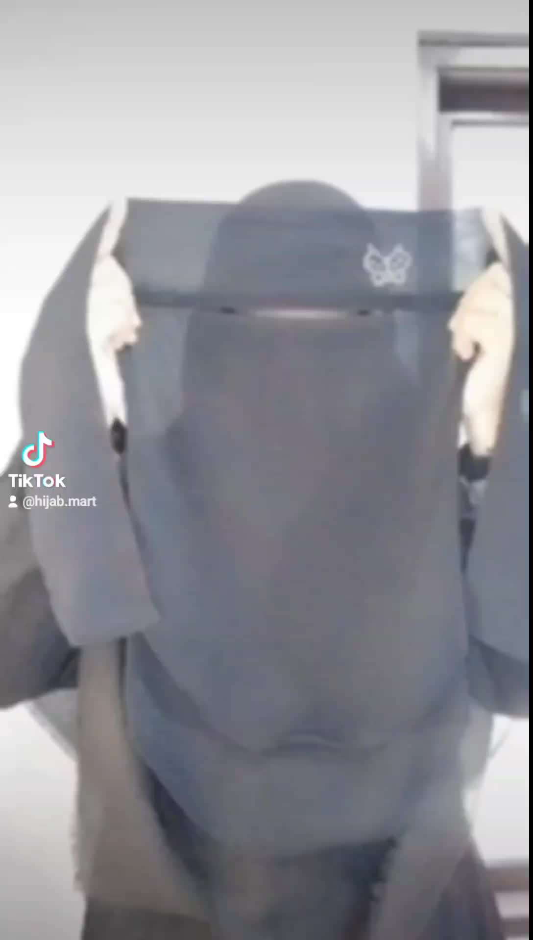 CADAR BANDANA KUPU KUPU NIQAB NIQOB 2 LAYER TANPA JAHITAN DI BAWAH MATA