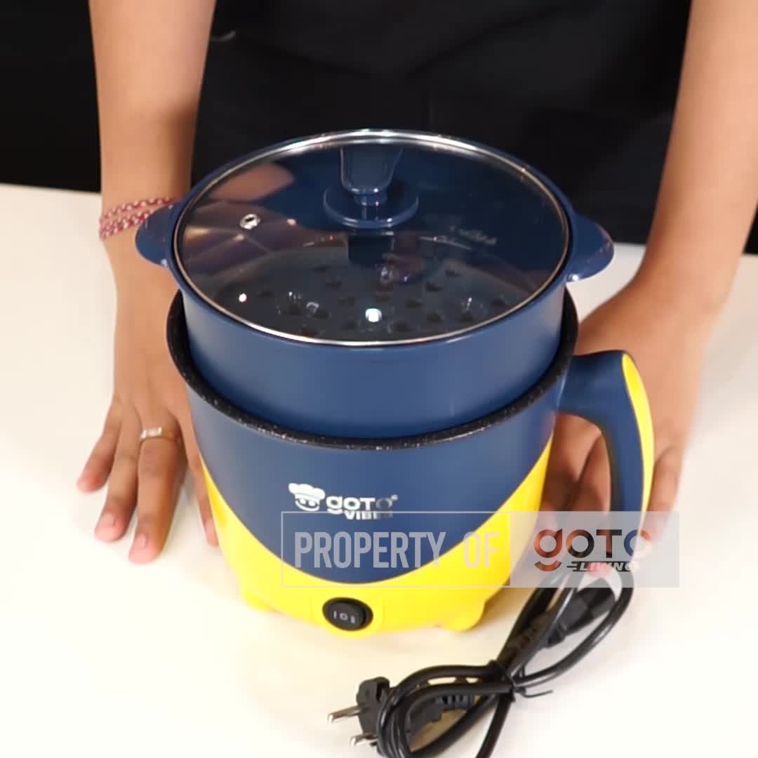Goto [COD] Vibes Electric Pan Panci Listrik Elektrik Serbaguna Multifungsi