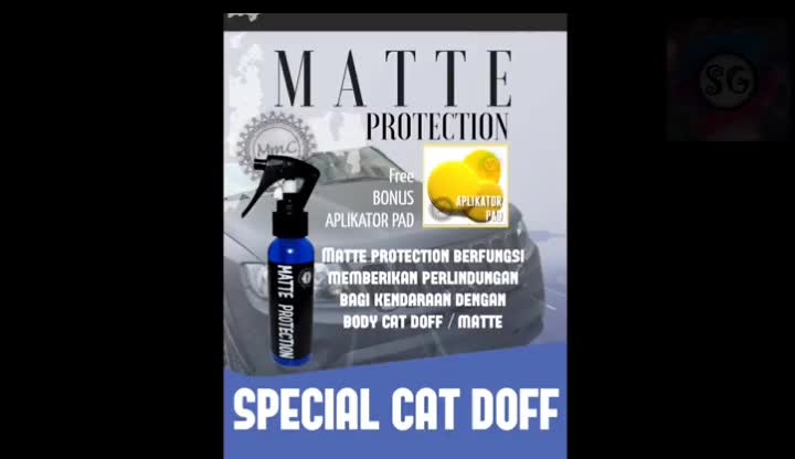 Perawatan Cat Doff Matte Kendaraan Matte Protection Efek Daun Talas 100 ml