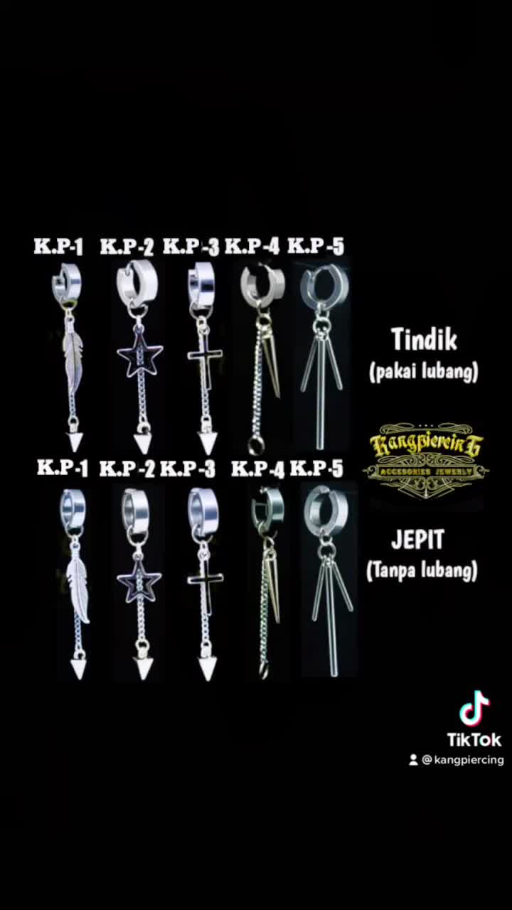 Anting bts korea kypop terlaris tindik dan jepit Silver Aksesoris