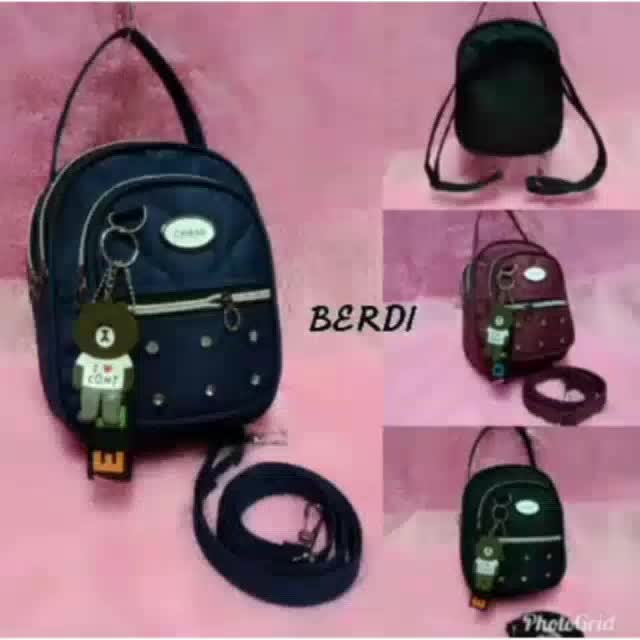 TAS RANSEL 3IN1 DIAMOND MODEL BERDIBERDY TERBARU real pict Bisa COD