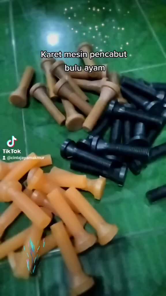 Karet Pencabut Bulu Ayam Type 1 Coklat, 100 Pcs