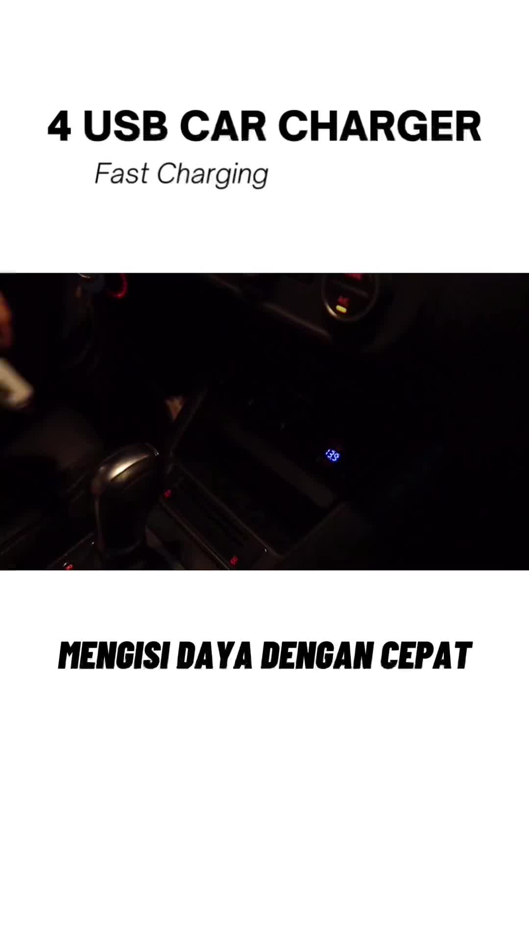 Thunder Charger - Charger mobil 4in1 mengisi daya lebih cepat