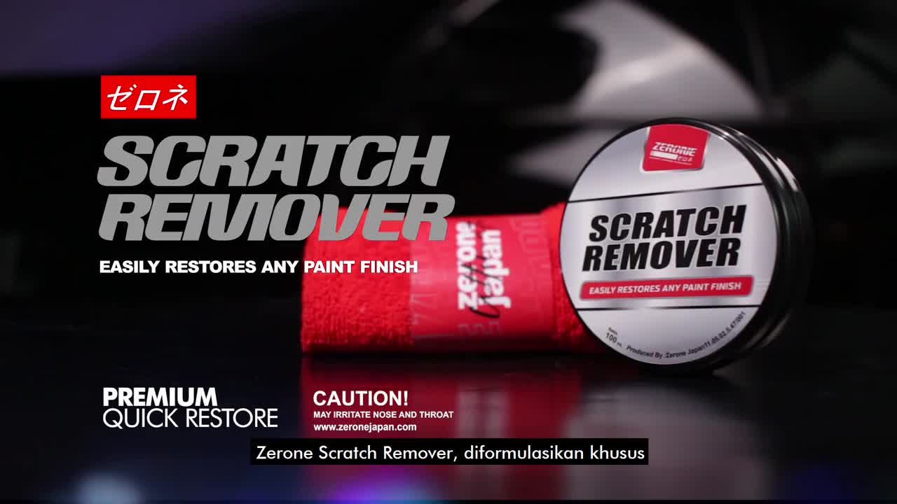 ZERONE Scratch Remover 100 gram - Penghilang Baret Body Mobil Motor Mudah Digunakan Car Paint