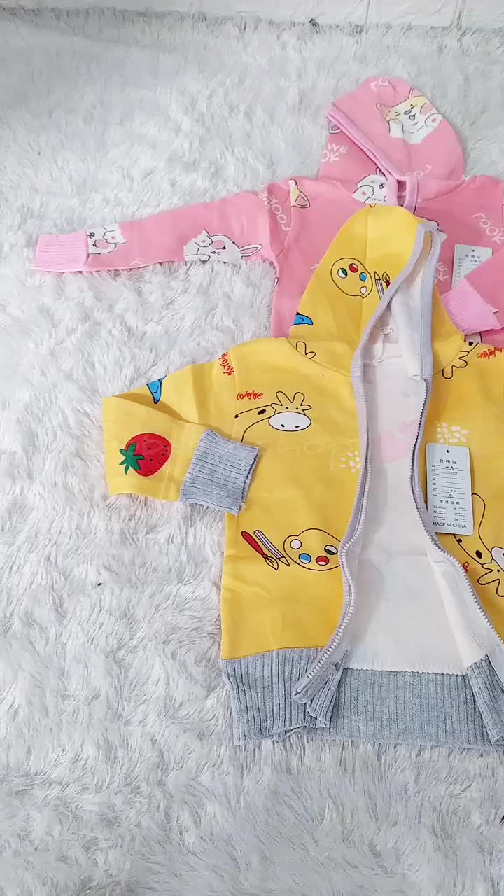 Jaket Bayi Resleting Kupluk Import Baby 0-12 Bulan Bahan Cotton Hangat Lembut Untuk Bayi Laki-Laki Perempuan Baru Lahir