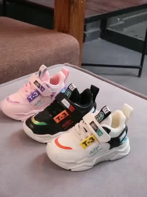 JRS 99 [COD] Sepatu T3 Sport Sneakers Kids Shoes Non LED Sepatu Anak Size 21-30 Usia 1-5 Tahun