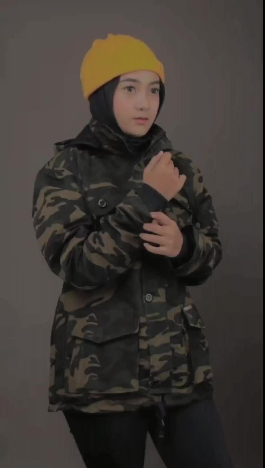 Jaket parka loreng hitam abu jumbo size M.L.XL.XXL.3XL..4XL Kantong Tebal Panjang Fit Pria Canvas Keren Nyaman