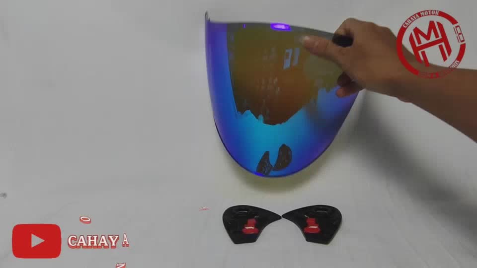 KACA HELM KYT DJ MARU KYT GALAXY FLAT R VENOM OPEN|FLAT VISOR IRIDIUM JS ARMOR