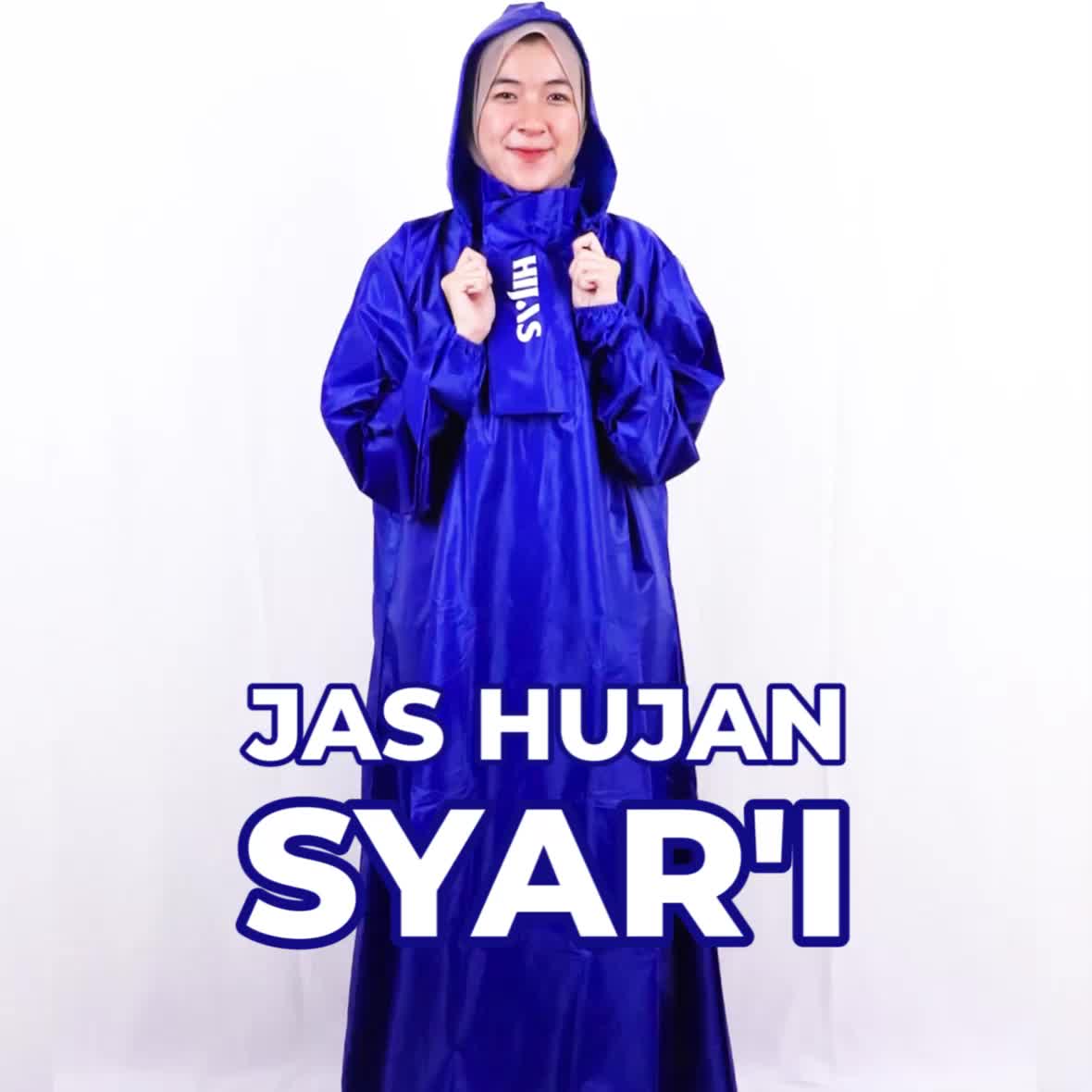 Jas Hujan Syar'i Zipper Series