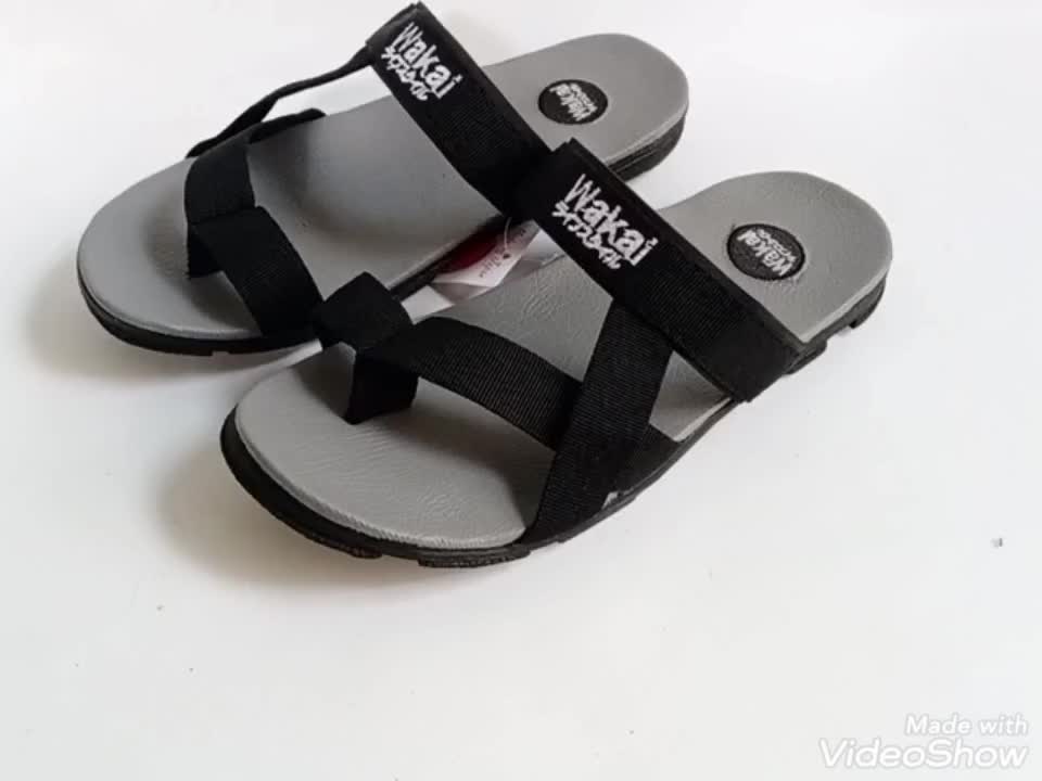 SANDAL PRIA WAKAI SENDAL DISTRO GAUL MURAH DAN BERKUALITAS MODEL WIRO Sandal jepit Sandal Round Toe Open Toe Square Toe