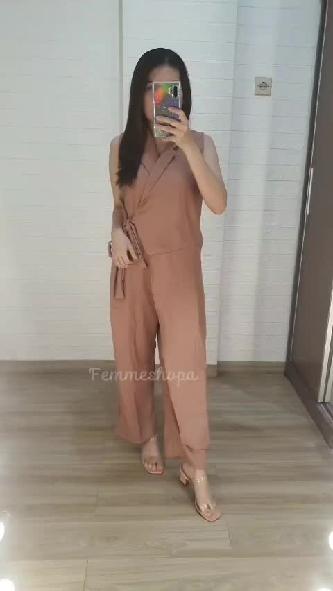 FEMMESHOPA - JUMSUIT WANITA / PAKAIAN WANITA / SETELAN WANITA /JAMSUIT MURAH - FH JS MADEE