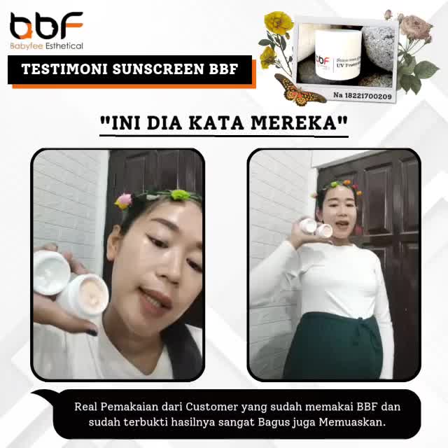 BBF SUNSCREEN GLOWING | UNTUK SEMUA JENIS KULIT  SPF 30