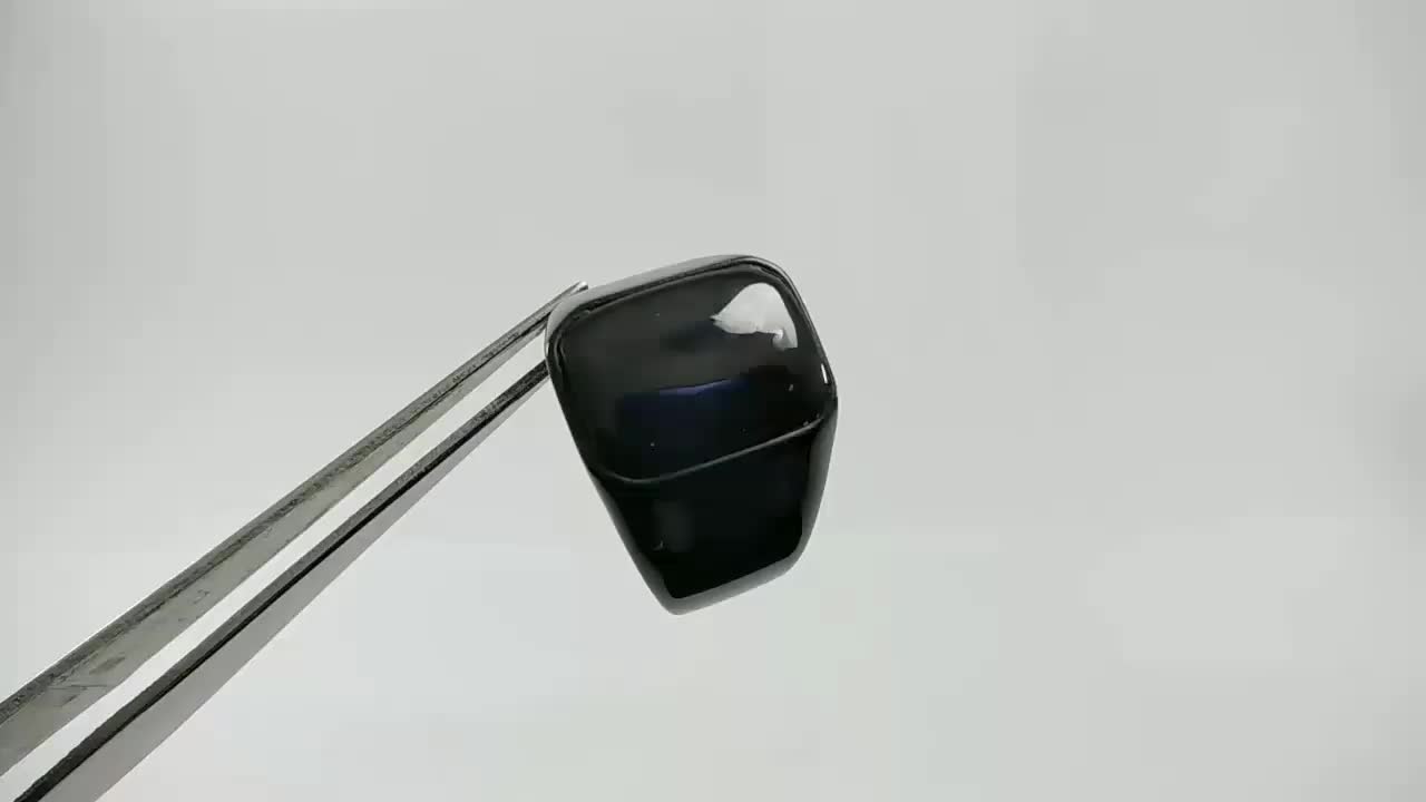 CINCIN BATU AKIK NATURAL YAMAN WULUNG HITAM - KECUBUNG API MINIMALIS OCTAGON TITANIUM HITAM