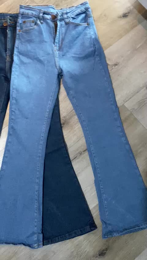(4 Warna) Celana Jeans Wanita Cutbray Highwaist Lebar Bawah JSK  Stretch Softjeans bigsize