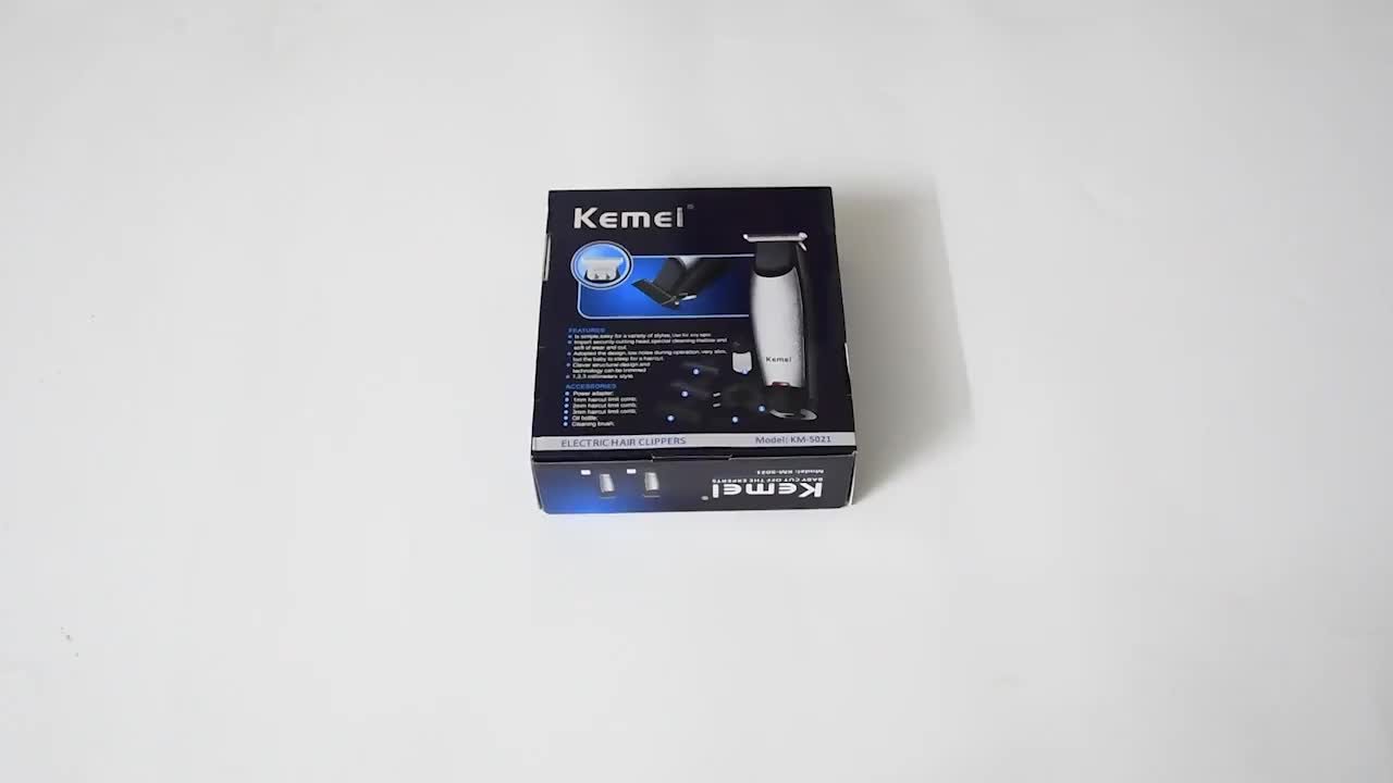 Alat Mesin Cukur Rambut Elektrik Cas Hair Trimmer Profesional Barbershop Kemei KM-5021 Original