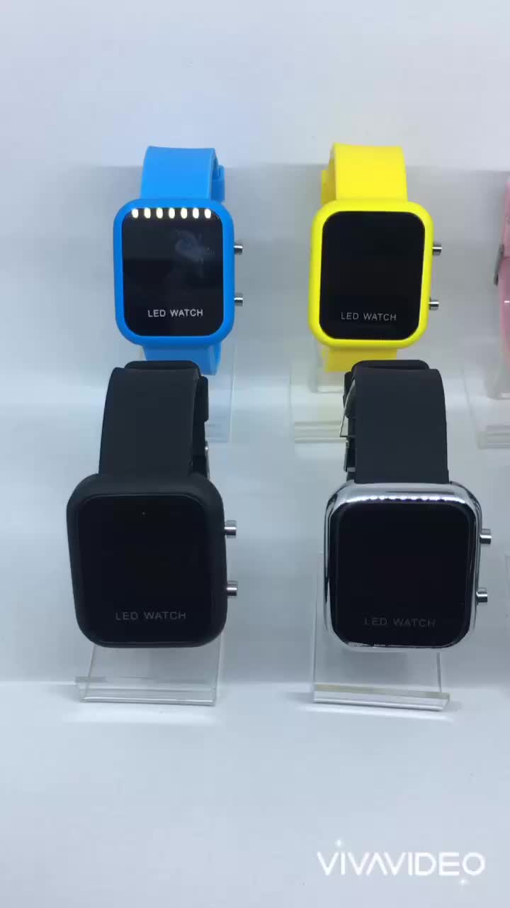 Jam Tangan Led Watch Digital Segi (free gift)