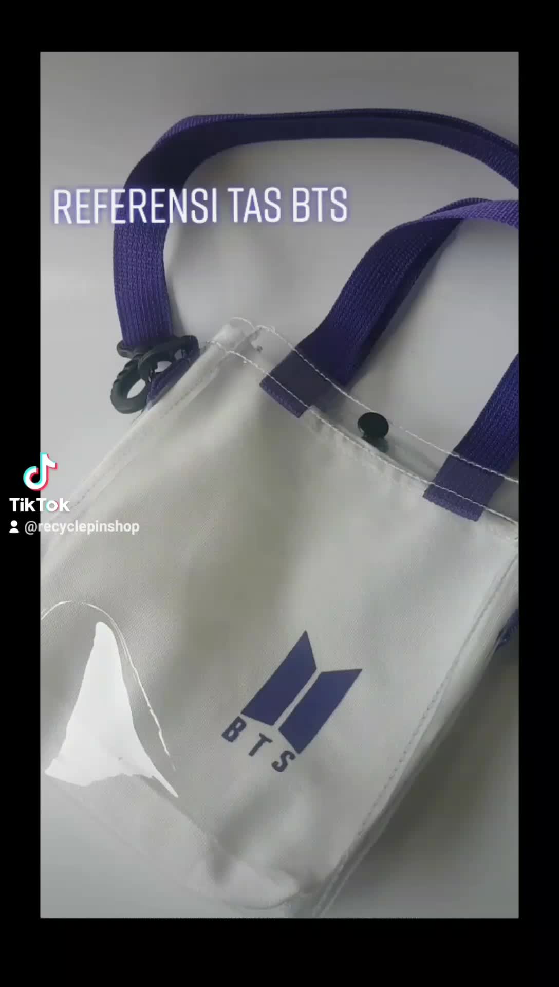 TAS SELEMPANG BTS SLING BAG KANVAS MIKA TALI PANJANG DAN PENDEK KPOP KOREA slingbag