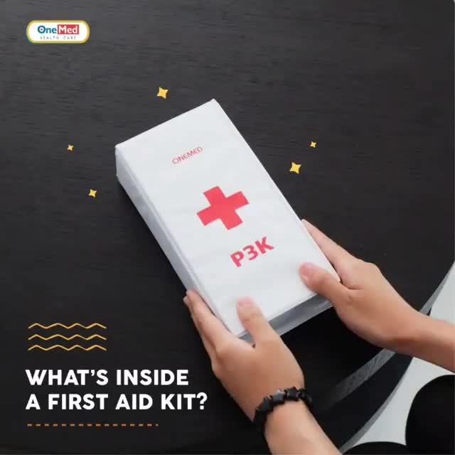 P3K Kotak Onemed Lengkap Dengan isi P3K Mobil Set