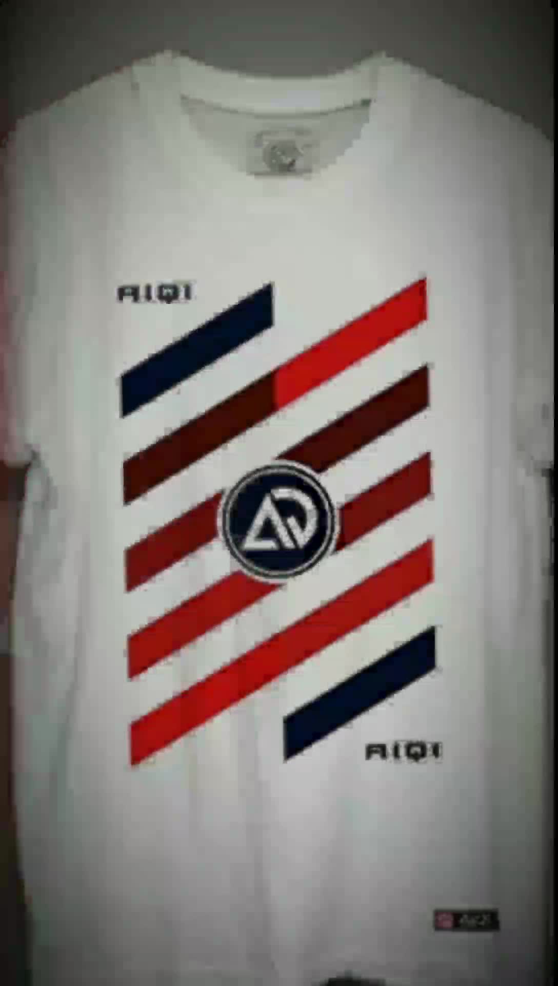 Baju Distro Pria Original Aiqi - Putih Tyfe Grs Katun Combed Kaos Oblong