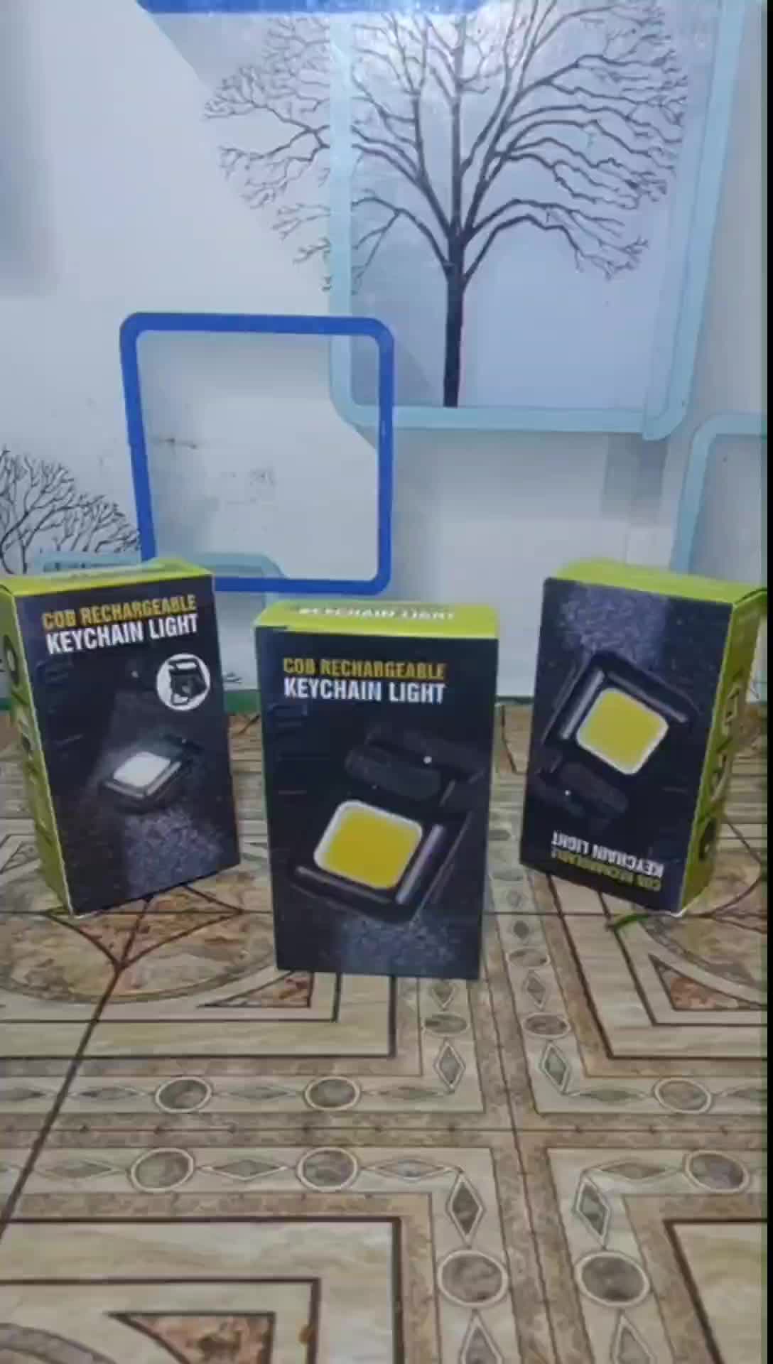 LAMPU COB MAGNET LED TERANG CARABINER GANTUNGAN KUNCI SENTER CAMPING