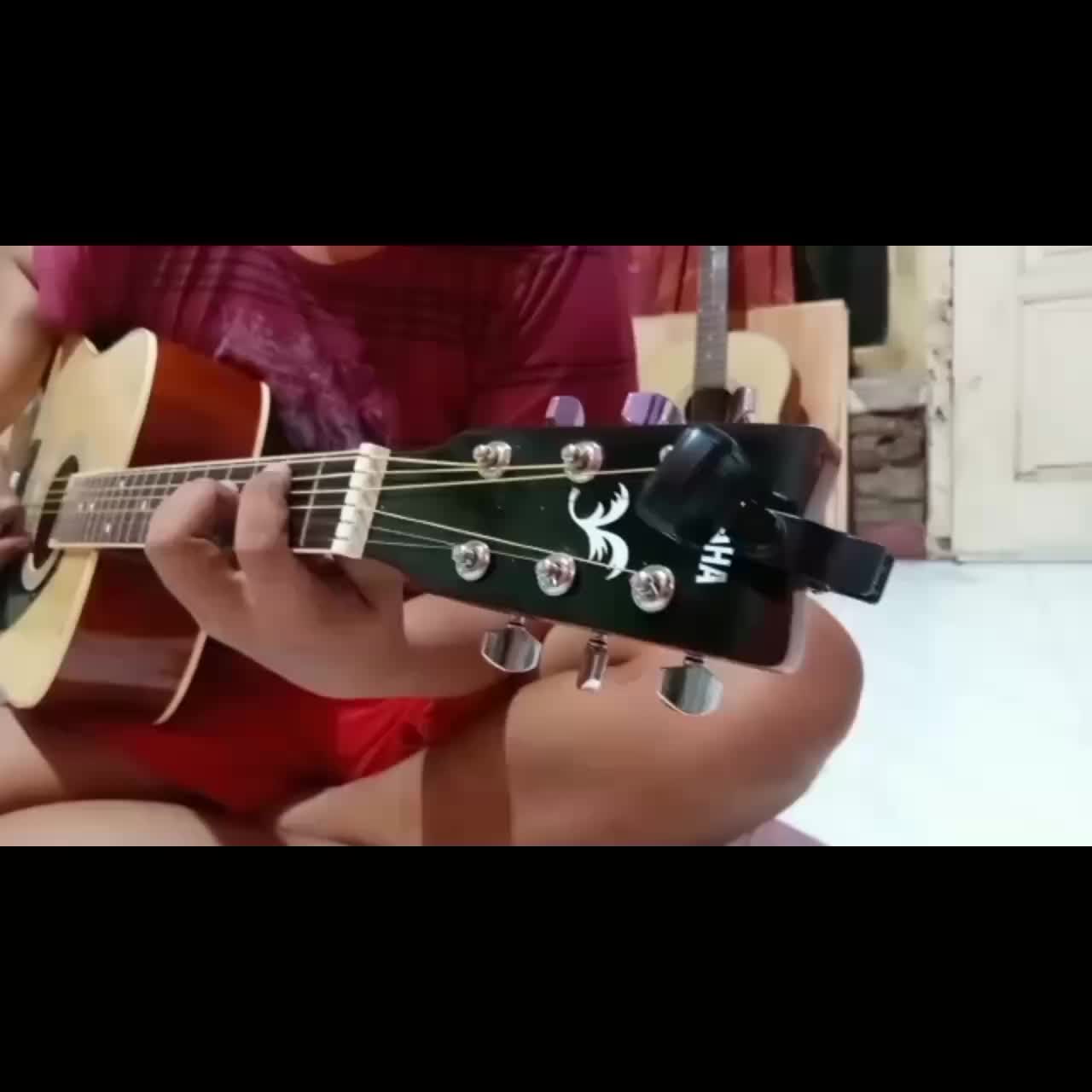 GITAR AKUSTIK CUSTOM MODEL F310 TANAM BESI GRATIS PACKING KAYU