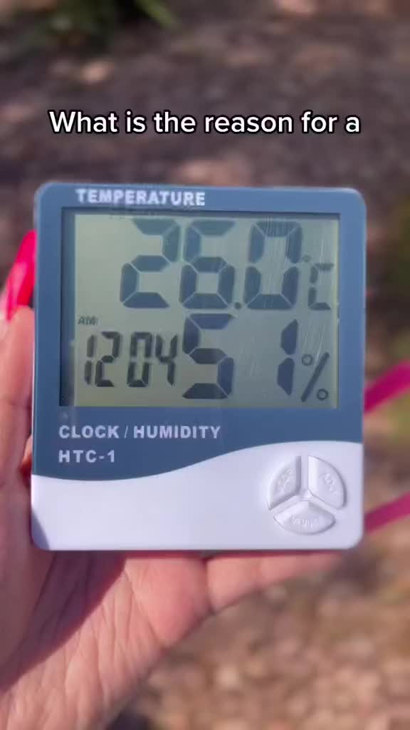 Hygrometer HTC-1 Termometer Ruangan Digital Jam Thermometer Indoor