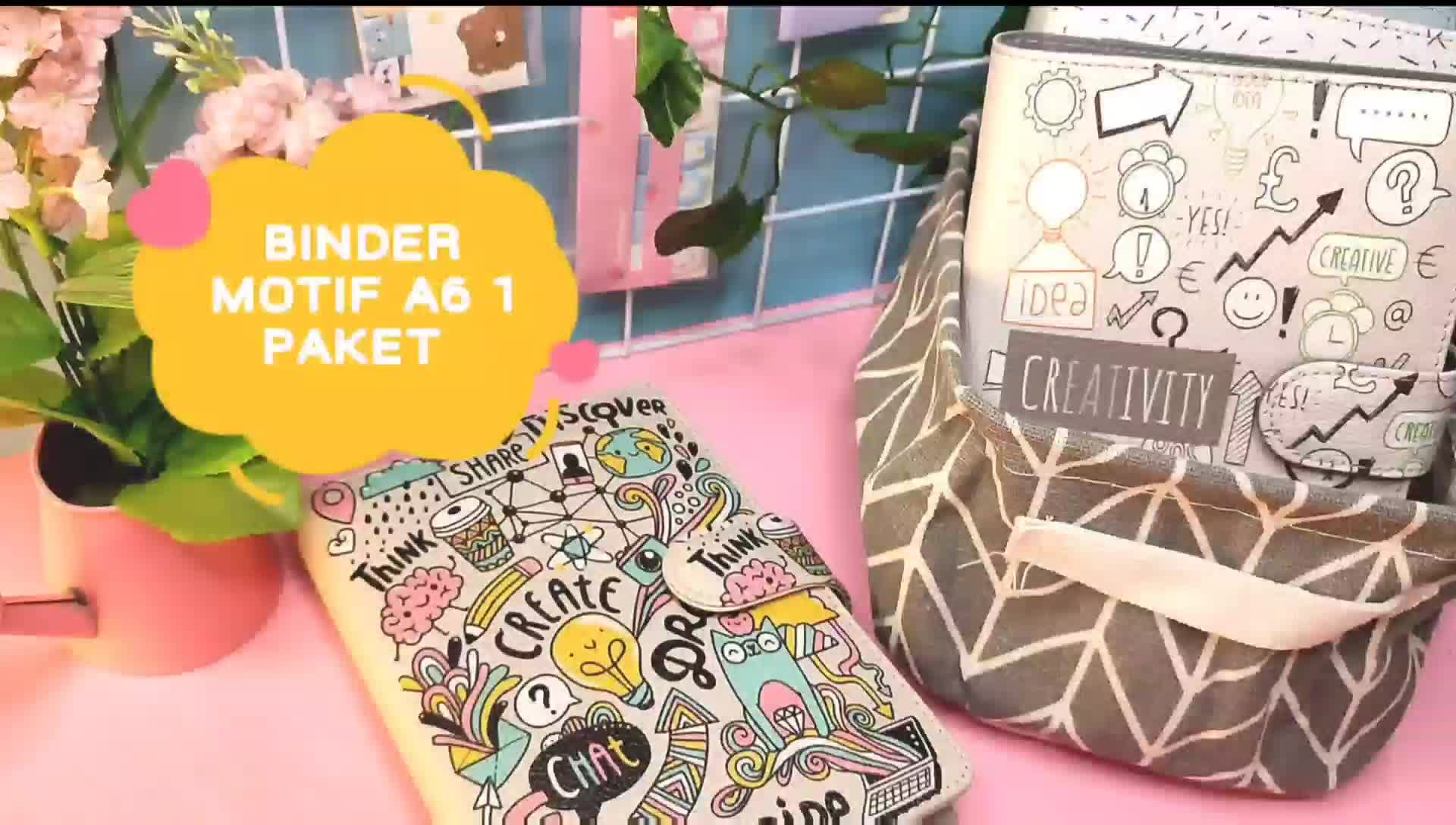 Binder Motif 1 Paket A6 Sinking Funds Agenda Cashflow Saving Challenge Budgeting Financial Planner Zipper Pocket Agenda Buku Jurnal Journaling Menulis