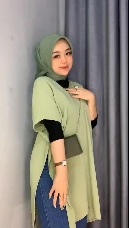 LONG SQUARE CRINKLE AIRFLOW | ATASAN CRINKLE | ATASAN OVERSIZE V-Neck