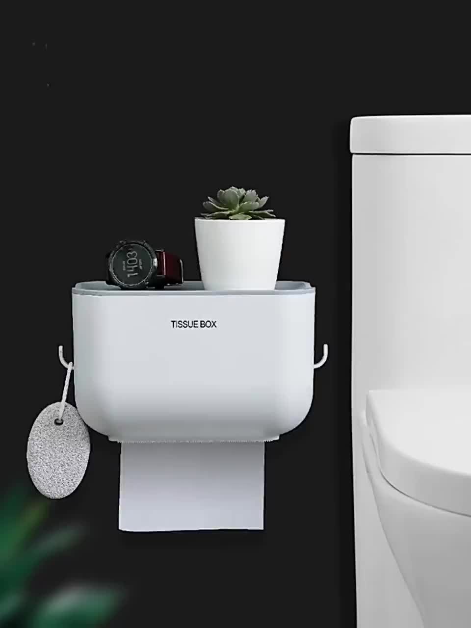 KOTAK TISU TISSUE TOILET TEMPEL STORANGE BoX TISSU HOLDER BATHROOM SERBAGUNA Plastic
