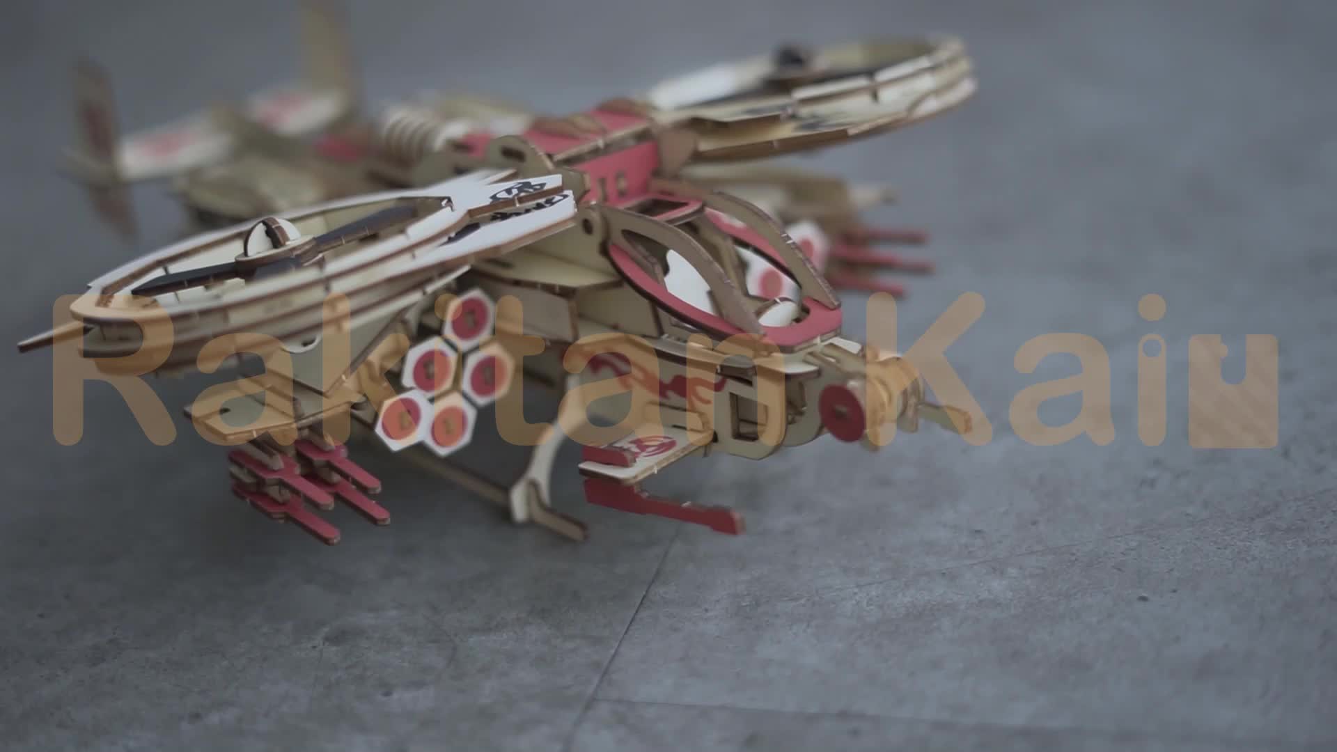 Mainan Edukasi Puzzle Rakitan Kaiu Model Pesawat Tempur