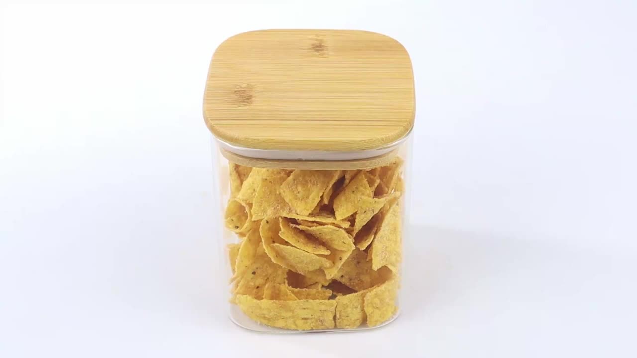 Toples Kaca Estetik Tutup Kayu Model Rectangle