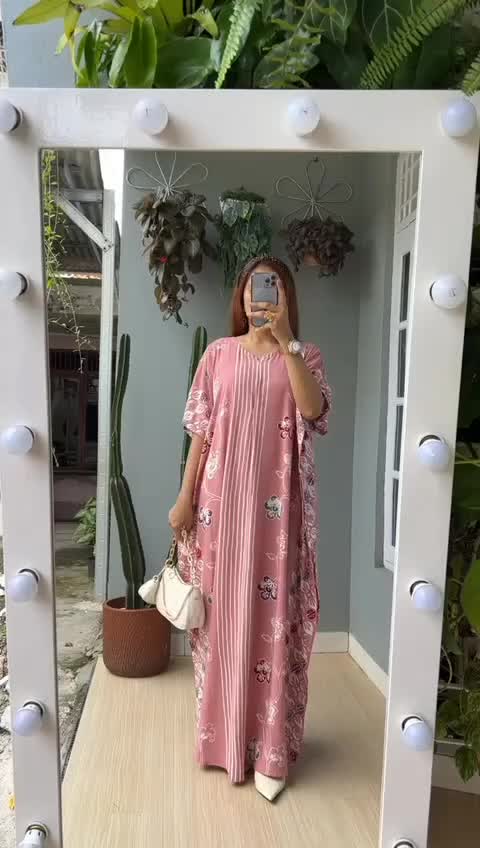 Daster kalong soft motif garis jumbo