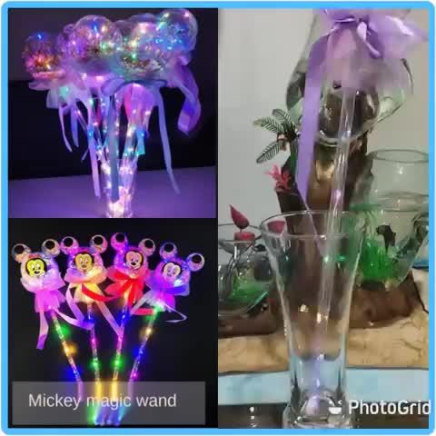 MAINAN TONGKAT ANAK GLOWING STIK LED TRANSPARAN KARAKTER