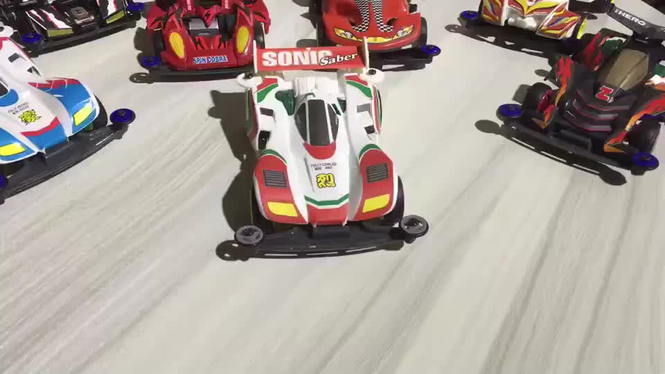 Mainan mobil rakit tamiya mini 4WD merk Chao Xing mowang