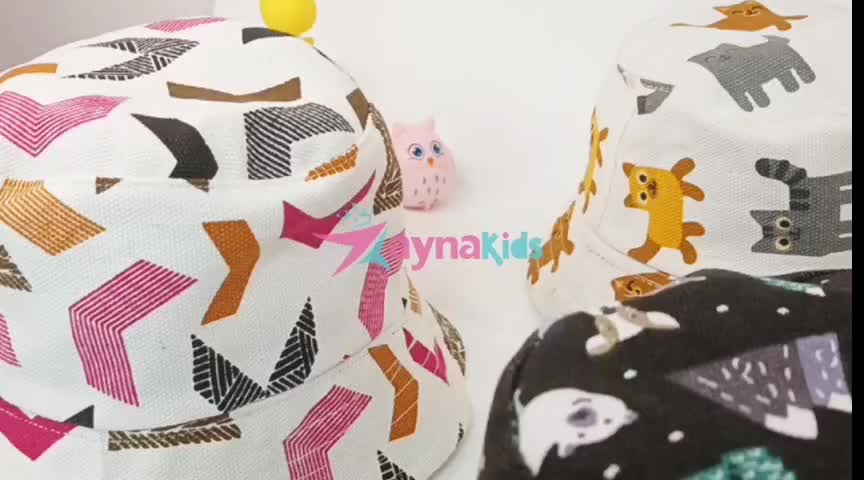 Topi Bayi Laki-Laki dan Perempuan Model Bucket Hat Bayi 1 - 3 tahun Bahan Canvas Full Print | Topi Buket Anak Laki-Laki dan Perempuan | By ZaynaKids