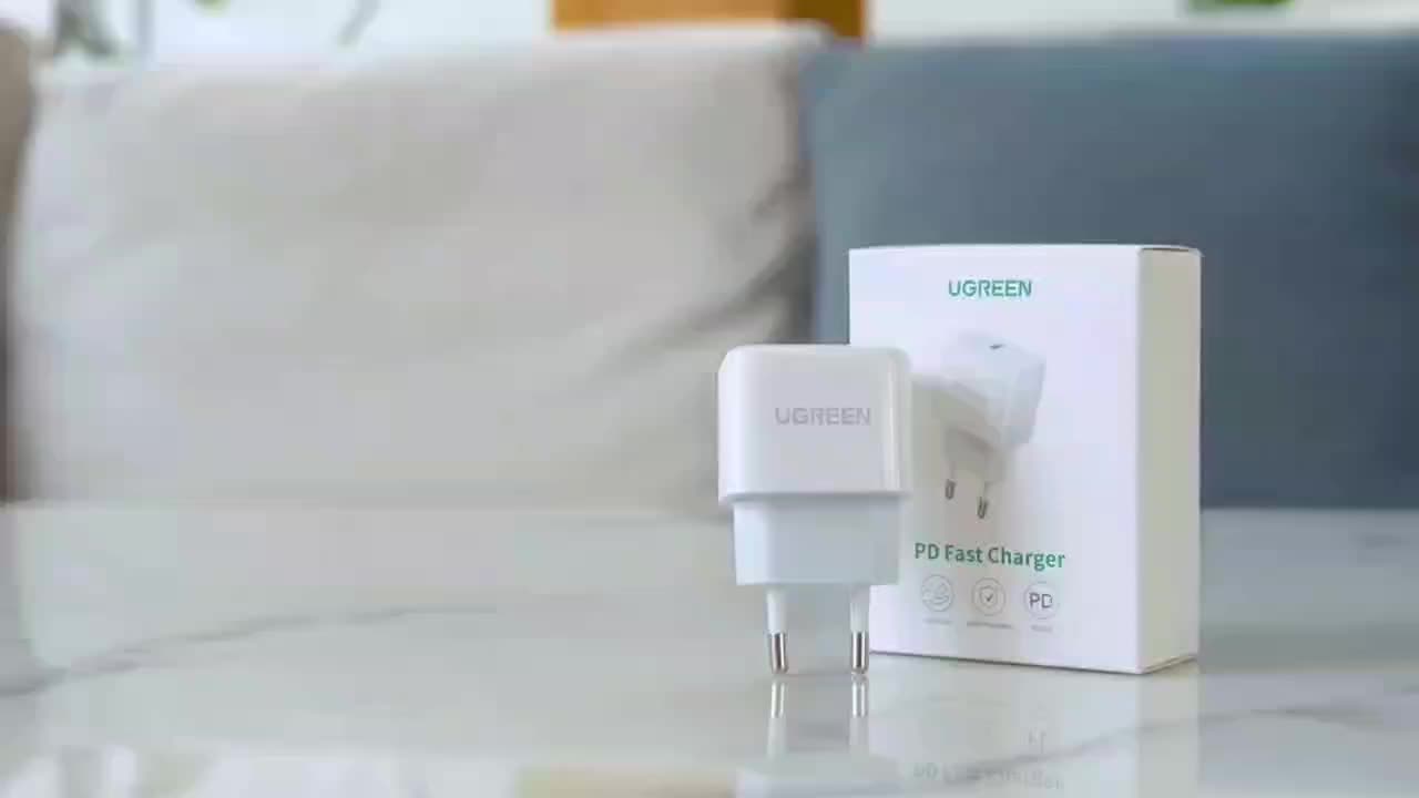 UGREEN PD 20W USB C Mini Fast Charger Type-C Wall Charger for iPhone 14 13 Pro Max iPhone 14 Plus/iPhone 12 11Pro Max/SE/11/iPhone 8