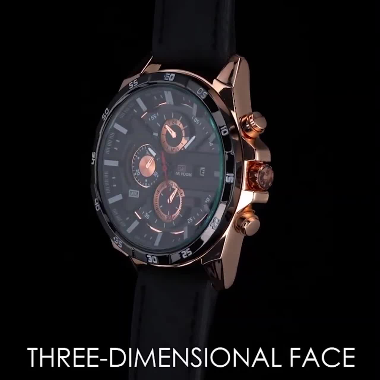 VV-011 | Jam Tangan Pria Asli Tahan Air Bisnis Elegan Tanggal Otomatis Aesthetic Simple Elegan Aksesoris Arloji Watches Cowok