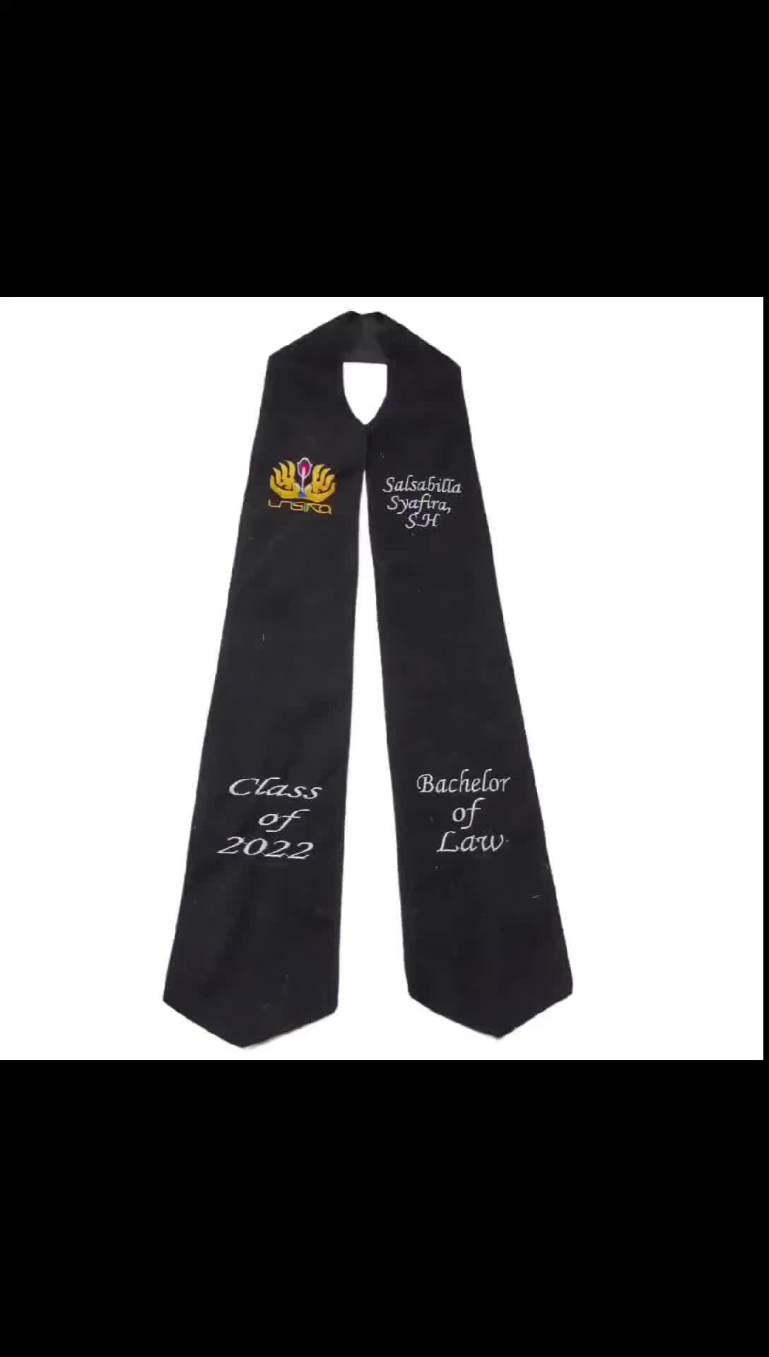 SELEMPANG WISUDA LEHER (List Renda)