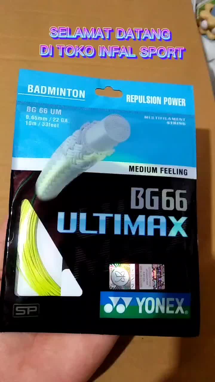 SENAR RAKET BADMINTON BG 66/BG66 ULTIMAX GRADE ORIGINAL SP BERKUALITAS