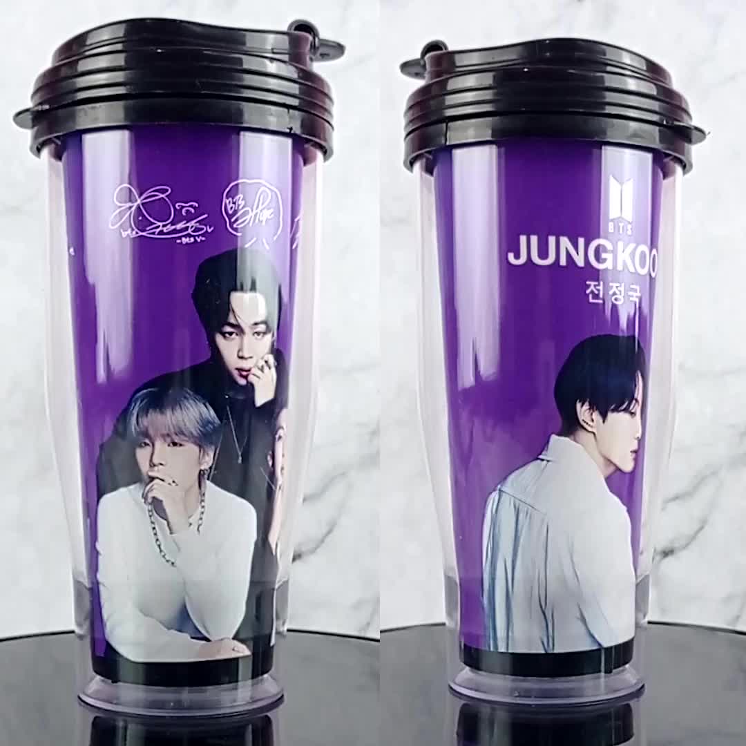 Tumbler BTS 7 Fates versi 2 - Botol Minum KPOP Kaca Kitchenware Bottles