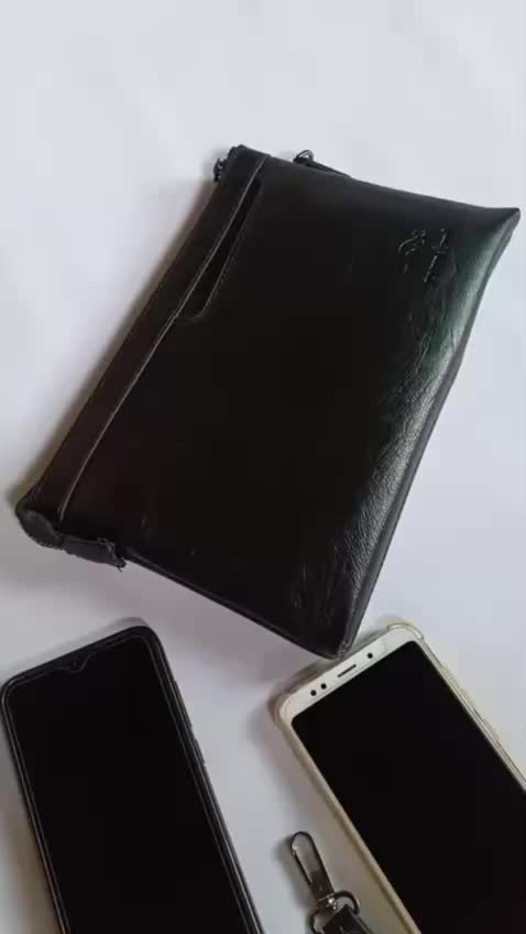 Tas Tangan Dompet Clutch Pria Wanita Bahan Kulit PU Import Mewah Murah Besar Tipis Serbaguna JUNZIDAISHU 1089