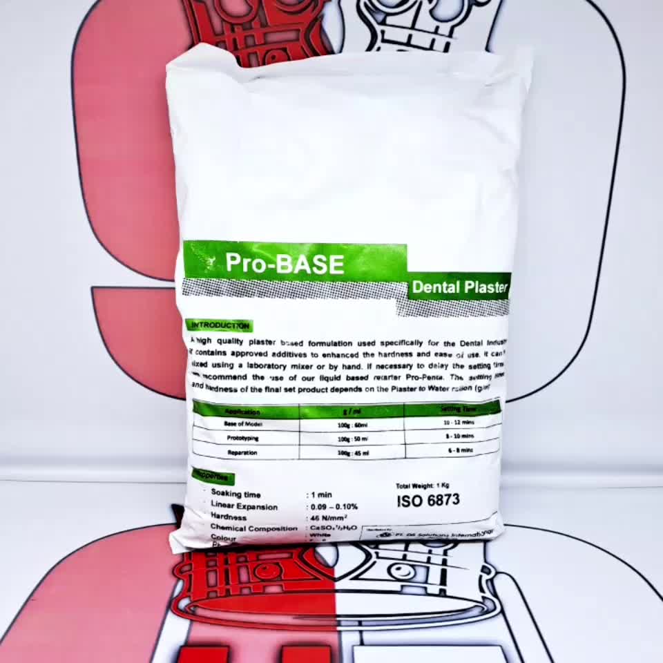 Kapur putih pro-base bahan Cor sendok Cetakan gigi tiruan